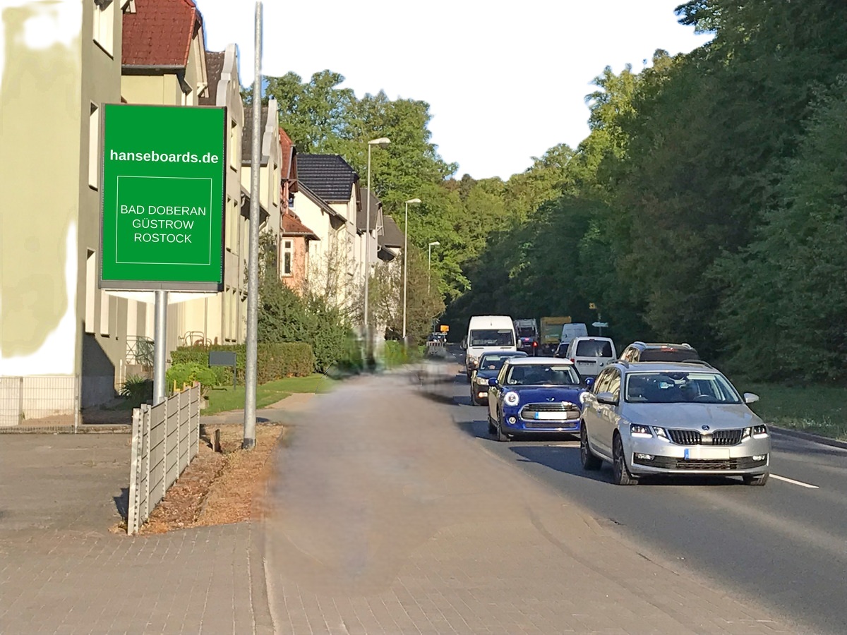 LED-Werbetafel Bad Doberan – Digitale Außenwerbung Kröpeliner Straße