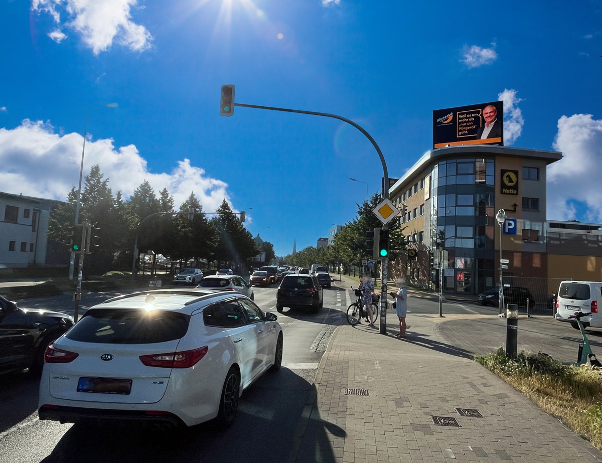 LED-Werbetafel Rostock – Digitale Außenwerbung Friedrichstraße 22